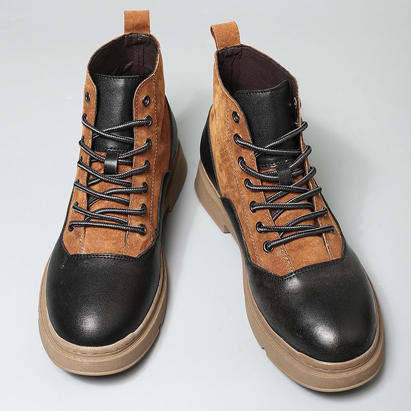 Men's New Leather Outdoor Sports Shoes Casual Shoes Business Leather Board Shoes Boots