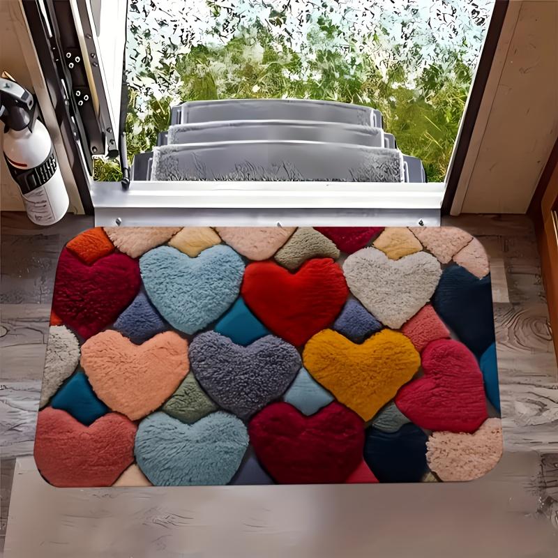 

Килимок на День святого Валентина Килимок у формі серця Килимок Романтичний Килимок для вхідних дверей Килимок «Ласкаво просимо» Килимок для спальні Килимок для вітальні Декор для дому 40X60CM (1.3X2FT