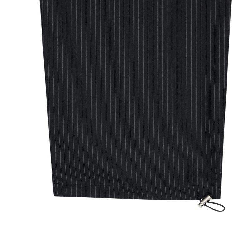 Yuibeu Signature Logo Striped Cargo Pants Black