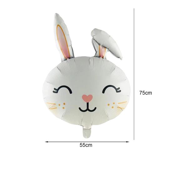 Easter Balloon Useful Durable Eco-friendly Happy Rabbit Party Decoration Scene Layout Prop
