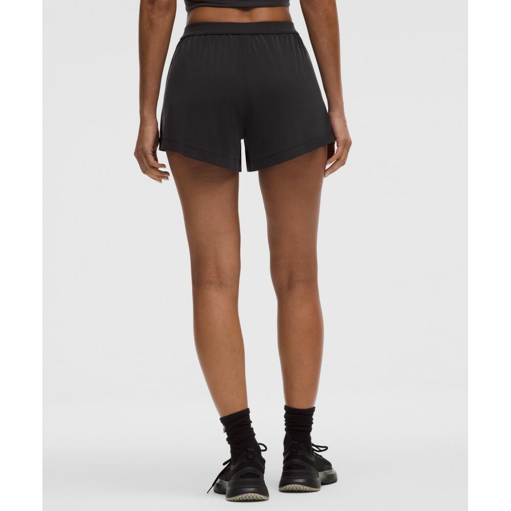 Lululemon Drapey Softstreme High Rise Short 3.5  Black