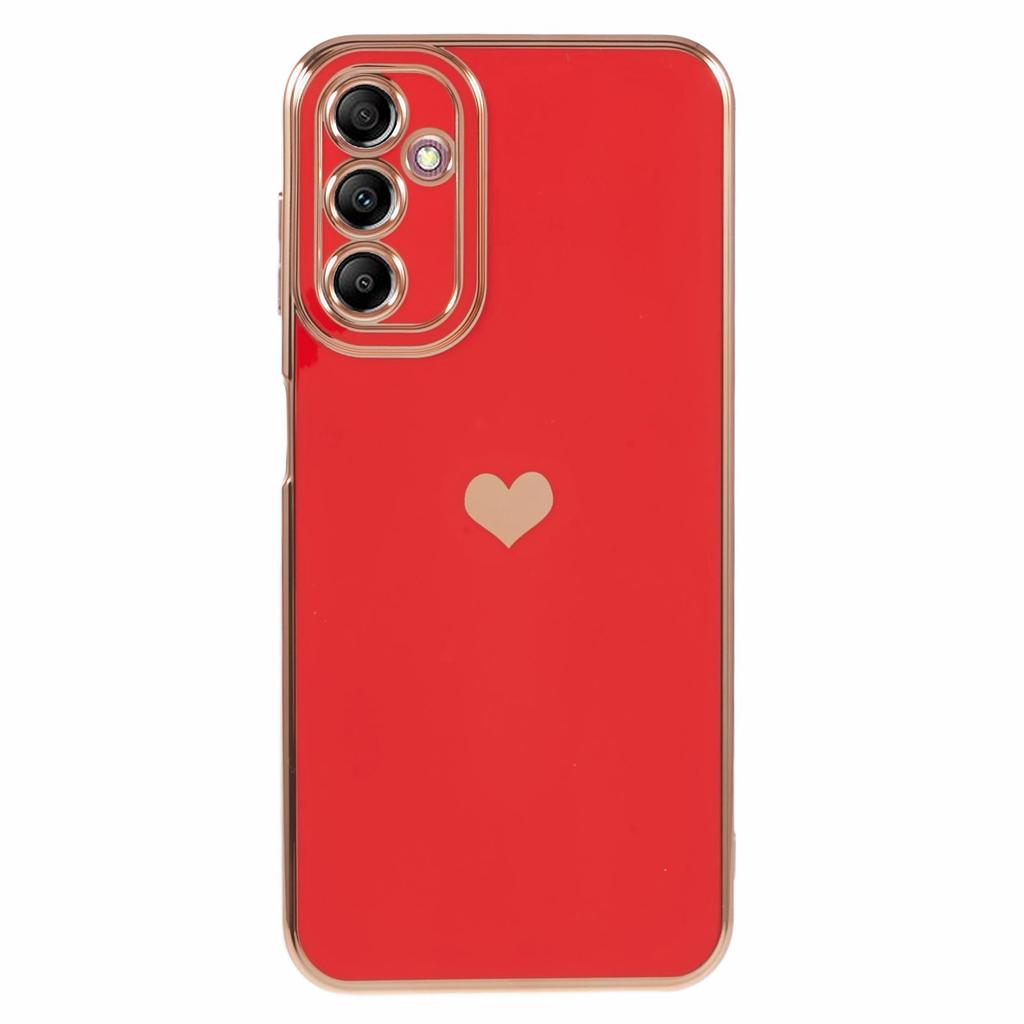 For Samsung Galaxy A13 5G Protective Case 6D Electroplating Love Heart TPU Phone Cover