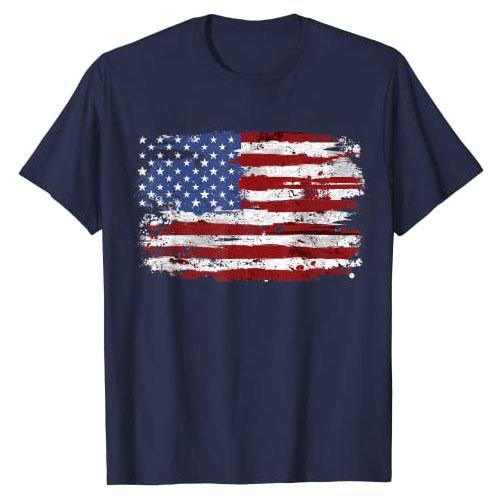 

American Flag USA United States of America US 4th of July T-Shirt Funny Patriotic Graphic Tee Top Short Sleeve Men Women Clothes 4XL