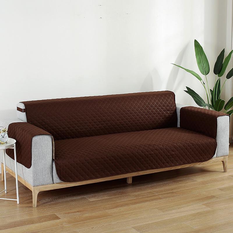 Waterproof Non-Slip Pet Sofa Cushion Cover - Solid Color Protective Pad
