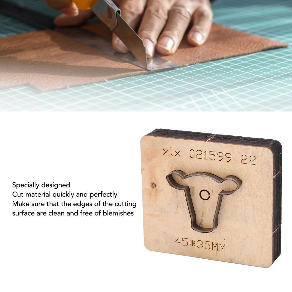 

Bull Head Shape Punch Cutter Alloy Steel Craft Tool DIY Leather Cutting Die Crafting Projects Bull Head Shape