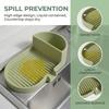 Portable Silicone Soap Dish Inclined Drain 2 In 1 Sponge Tray Drainable Soap Holder  Sink Area