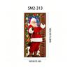Christmas Santa And Elk Theme Backdrop Nut Cracker Snowman Door Banner Indoor Outdoor Veranda Door Cover Photography Background
