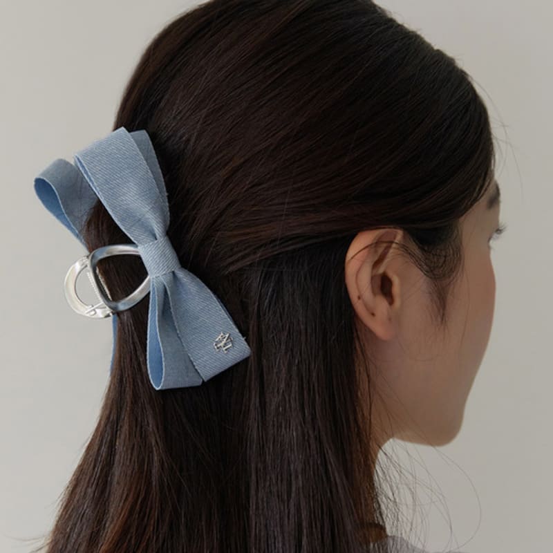 TATIANA Denim Ribbon Hair Claw Clip HB2235