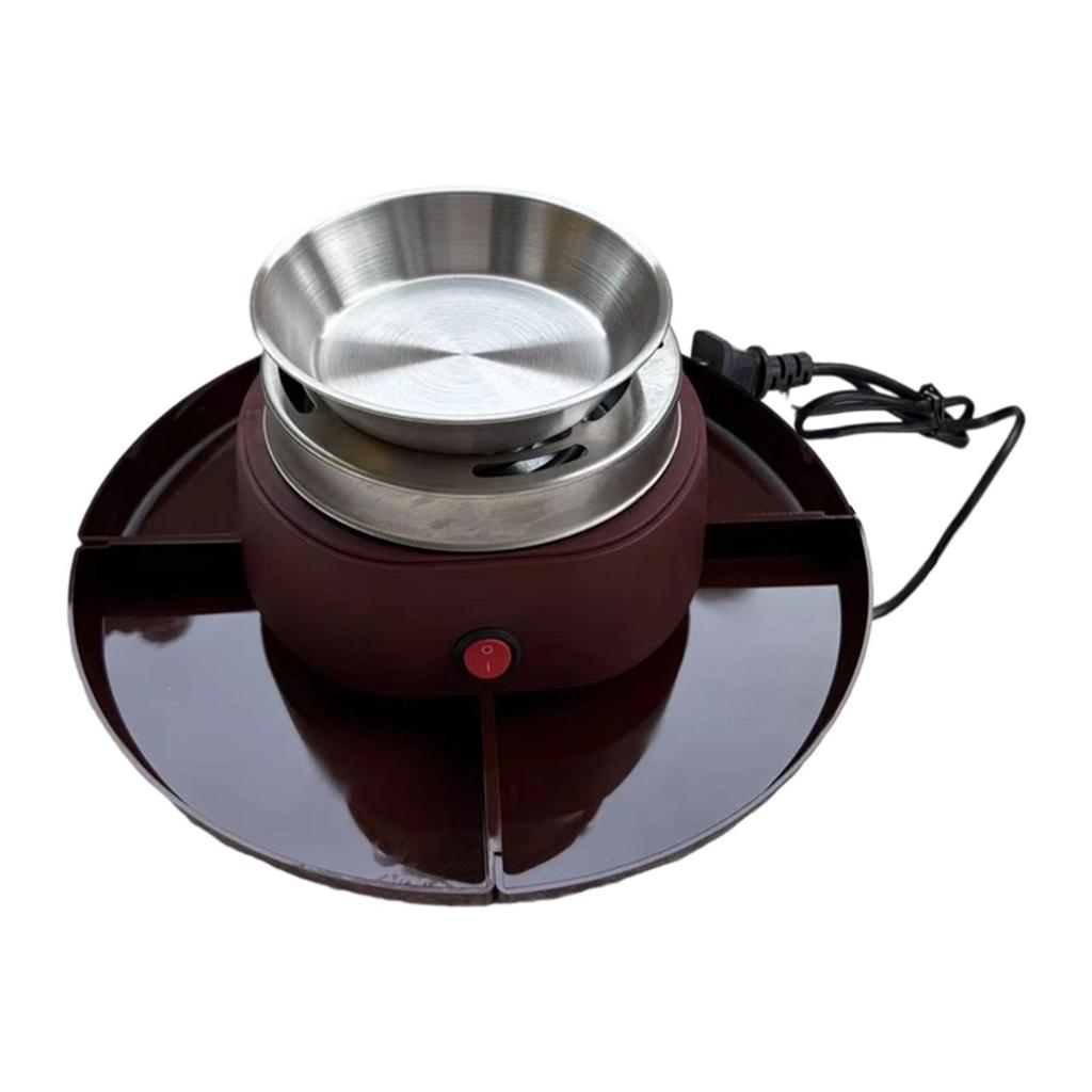 Smores Kit 2 in 1 Chocolate Melting Pot Movie Night Supplies Flameless Roaster for Holiday Birthday Family Indoor Wedding