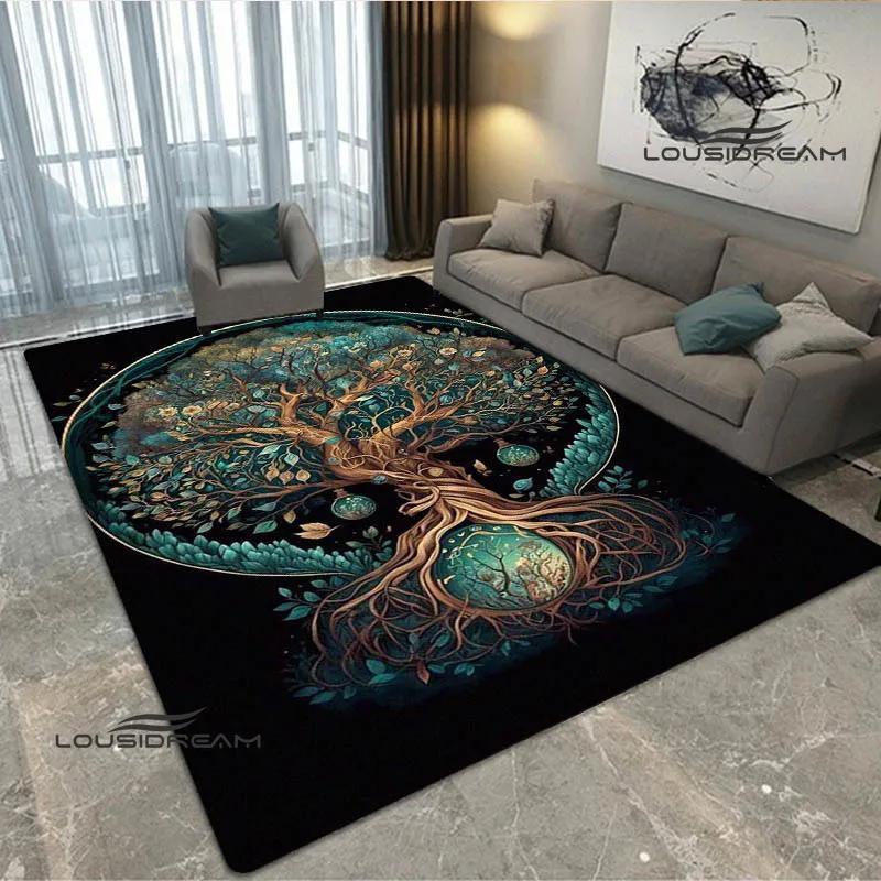 Tree of Life printed carpet kitchen mats Non -slip carpet outdoor carpets area rug bedroom decor pink room decor birthday gift
