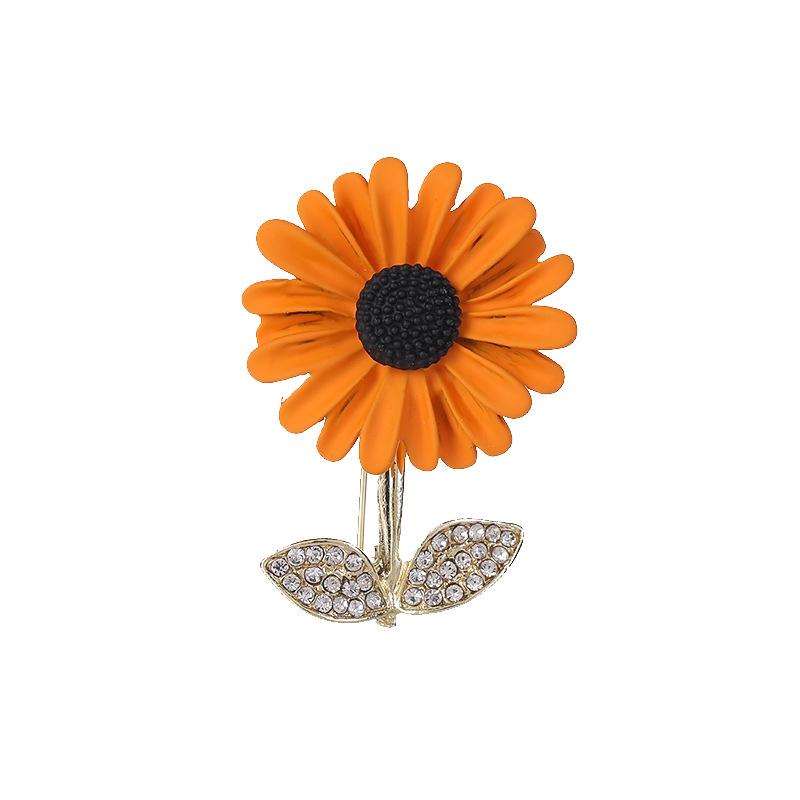 Sunflower Sunflower Brooch Shirt High-end Design Niche Corsage Cute