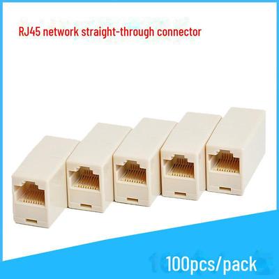RJ45-Netzwerkkabelstecker, ungeschirmt, Straight-Through-Verlängerung, 100er-Pack