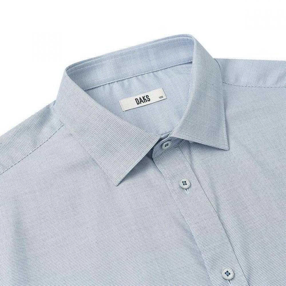 Daks Men S Micro Check Regular Fit Long Sleeve Shirt dma1Shdl122b1