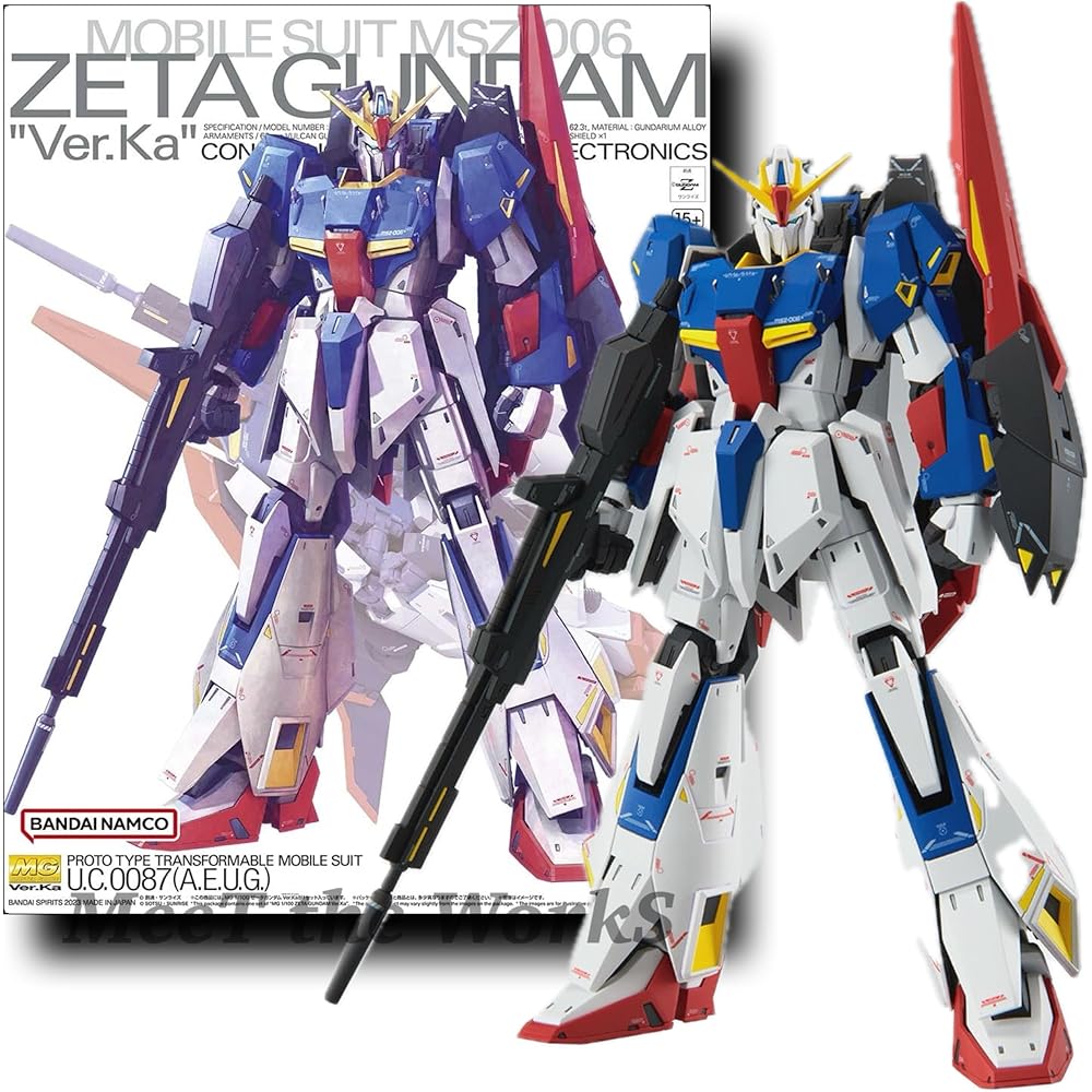 

MG 1/100 Zeta Ver.Ka Color-Coded Plastic Model Mobile Suit Z Gundam