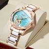 New Designer Mechanical Watches Women Luxury Top Brand Ceramic Stainless Steel Diamond Music Ladies Automatic Wristwatches