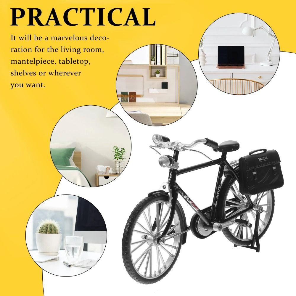 Zinc Zinc Alloy Decorate DIY Bicycle Model Simulation Vintage Bicycle Model  Home Decoration