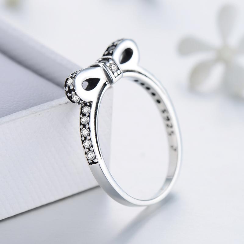 MODIAN Inel stivuitor din argint 925 de nuntă, bijuterii cu fundătură, CZ strălucitor, cadou de Valentine pentru femei