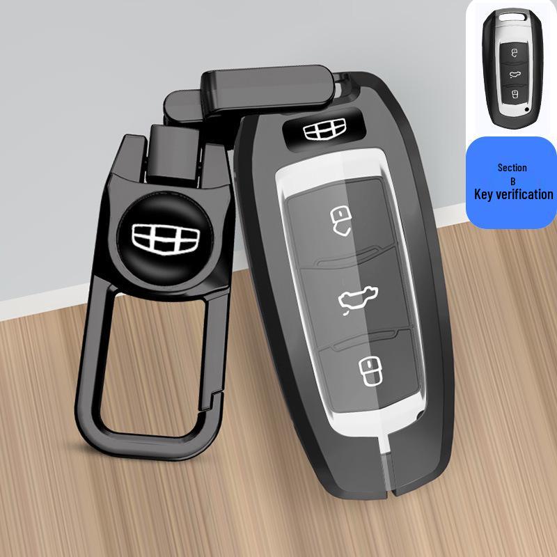 Geely Key Case for Xingrui, Bin Yue, Borui, Binrui GL, Emgrand GS, Vision X6, Xingyue L - Protective Car Key Shell