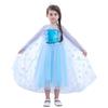 Frozen Elsa Style Short Sleeve Costume Dress Cosplay One Piece Girls Kids Party Dress Halloween Costume Halloween Special Christmas Tiara Included