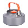 1.1L AluminumTeapot Coffee Tea Pot Kettle for Camping Hiking Kitchen Black Handle