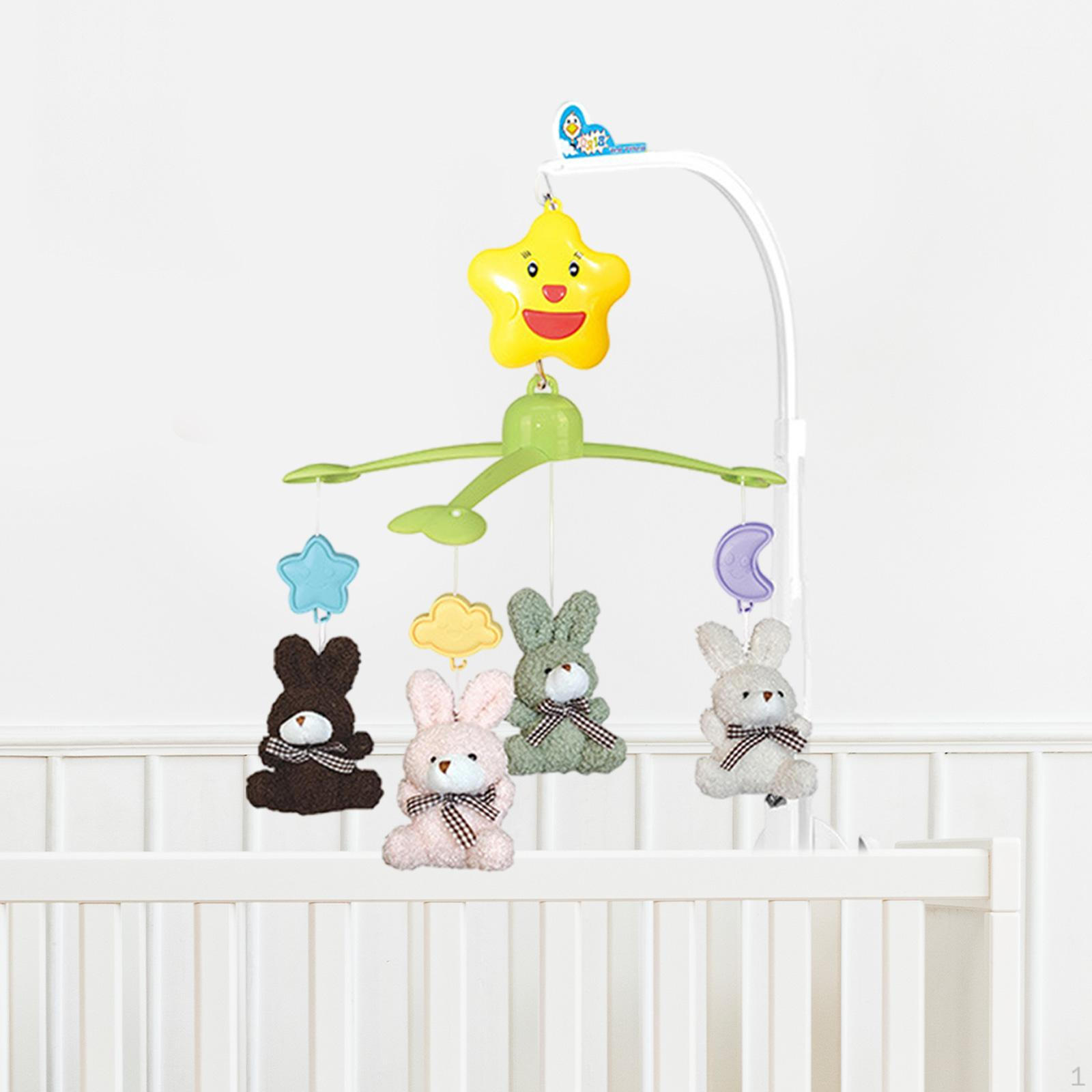 

Мобиль для детской кроватки с мягкой куклой-колокольчиком для новорожденных