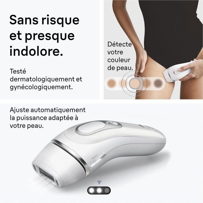 Pulsed light epilator - BRAUN - IPL PL3020 - 300,000 flashes - White