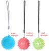 Hand Therapy Stress Ball with Cord, Hand Grip Strength Trainer, Massage Ball, Relief Ball Finger Hand Grip Massage Ball