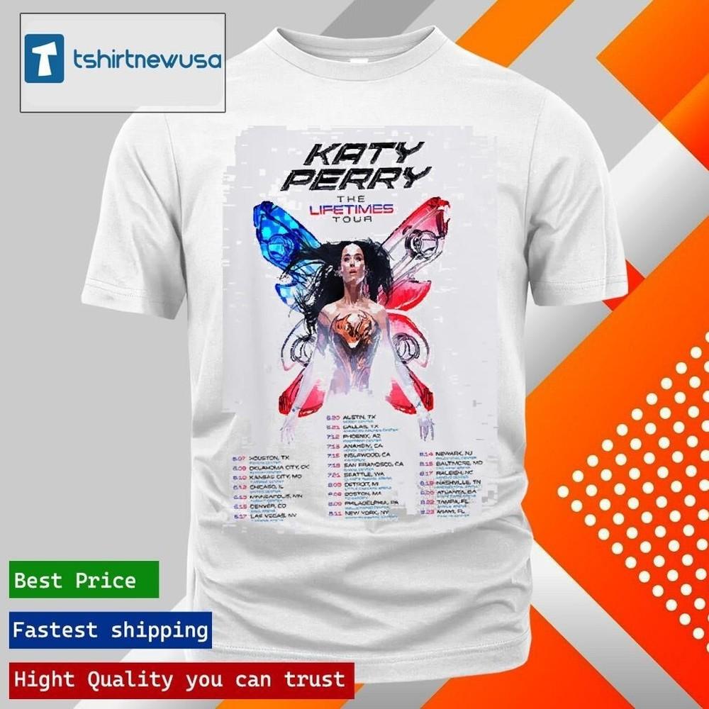 Ограниченная серия Katy Perry Футболка унисекс The Lifetimes Tour 2025 XXXXL