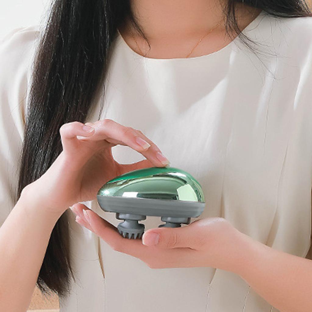Electric Head Scalp Massager Waterproof Portable Scalp Massager Rechargeable Head Scratcher with 4 Massage Claws
