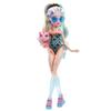 Monster High Lagoona Blue with Accessories and Pet Posable Fashion Doll with Colorful Streaked Hair Doll, Piranha,