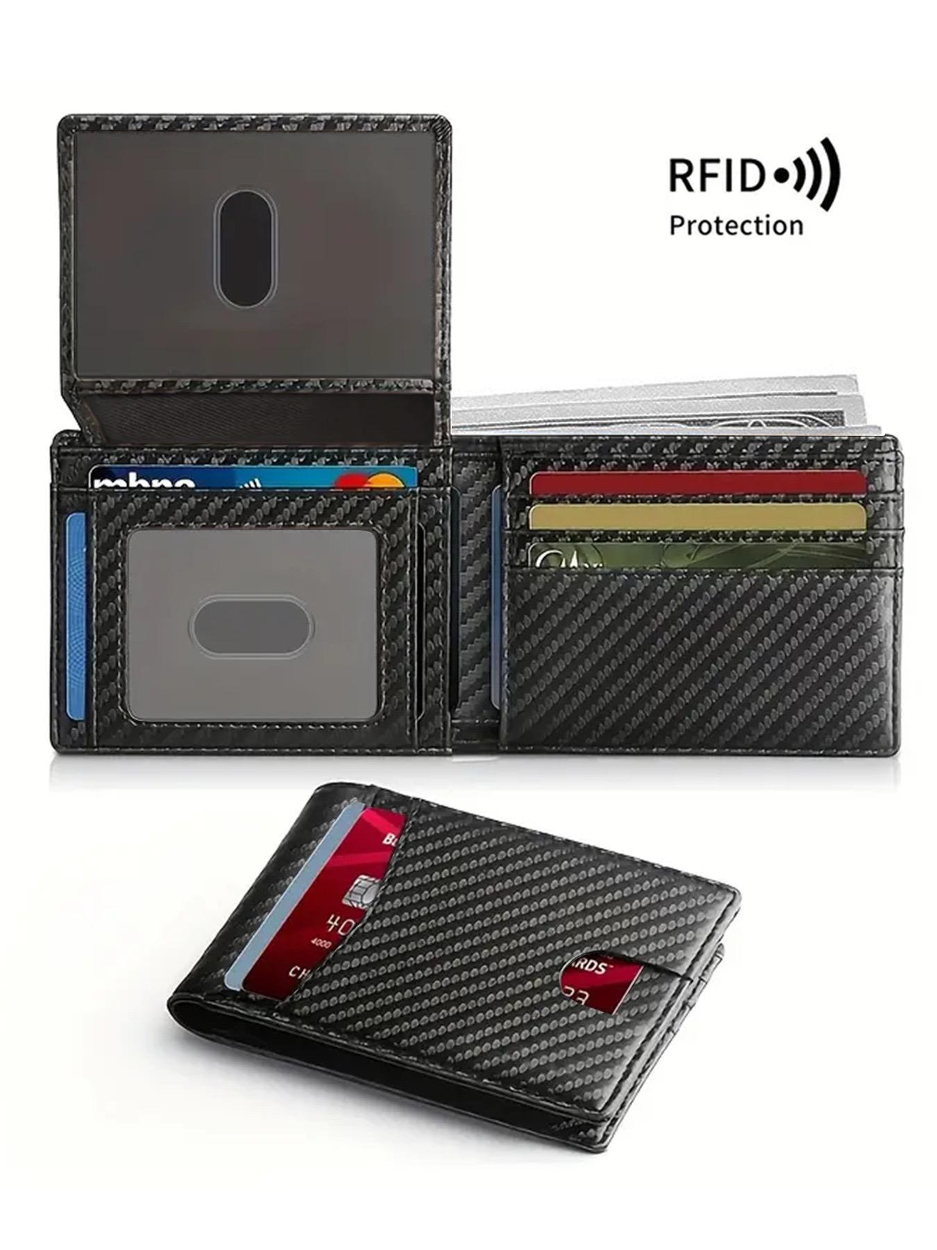 

Ultra-Slim RFID Leather Wallet with 2 ID Slots and Gift Box | Slim Fit, RFID, 2 ID Slots, with Gift Box 1PCS