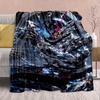Kamen Rider Anime Flannel Blanket – Soft, Warm, Perfect for Sofas, Bedding, Camping, Travel, Office, and Home Decor – QJY