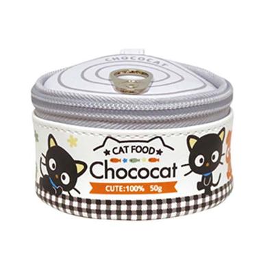 K Company Sanrio Characters Cat Can Style Chocolate H50 X (Cat Series) Pouch, Cat, SAK-NP-CO, 80mm