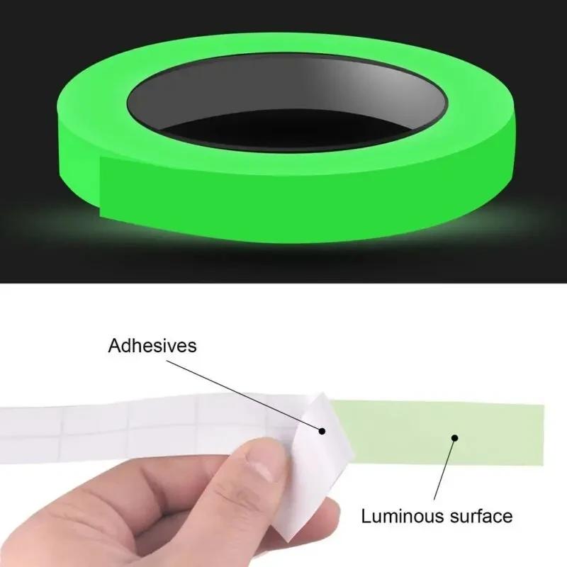 Glow-in-the-dark Tape Night Lasting Fluorescent Paste Decoration Bedroom Room Hallway Luminescent Wall Tape Paste