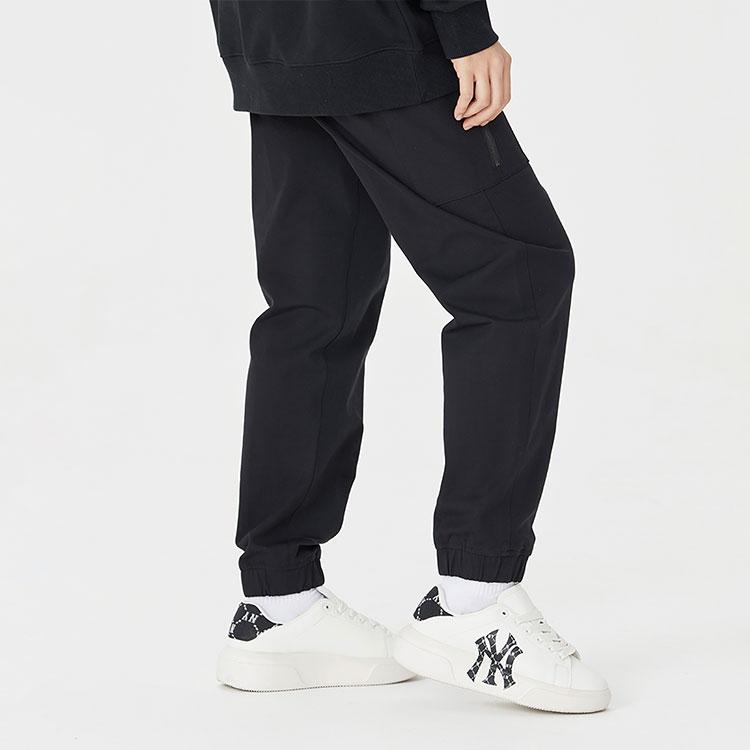 New MLB Knitted Sweatpants Unisex Black 3FWP00124-50BKS