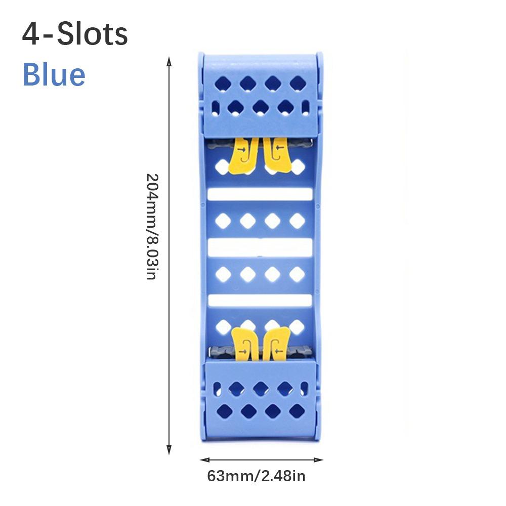 Multicolor Dental Disinfection Rack Plastic Dental Burs Holder Sterilization Tray Rack Laboratory