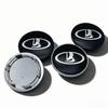 4pcs Black Silver Lada Logo Emblem Car Wheel Center Caps 69MM Clips 56MM Wheels Hub Dust Cap Rim Hubcaps Cover Car Accessories