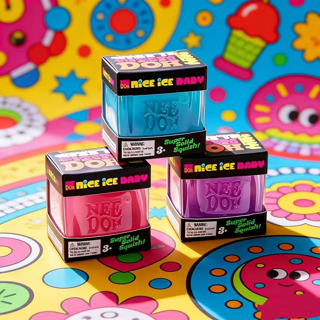 New Sensory Squeeze Toy, Solid Squishy Stress Relief Fidget Toy For Anxiety Relief & Focus 2.25 Inch Portable Calming Cube