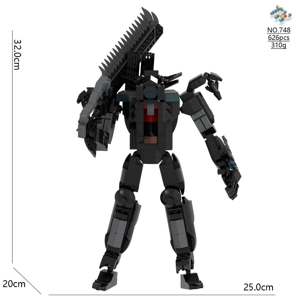 Skibidi Toilet Titan TV Man Speakerman Horror Game Bosses Camara Building Block Cartoon Doll Model Kids Birthday Halloween Gift