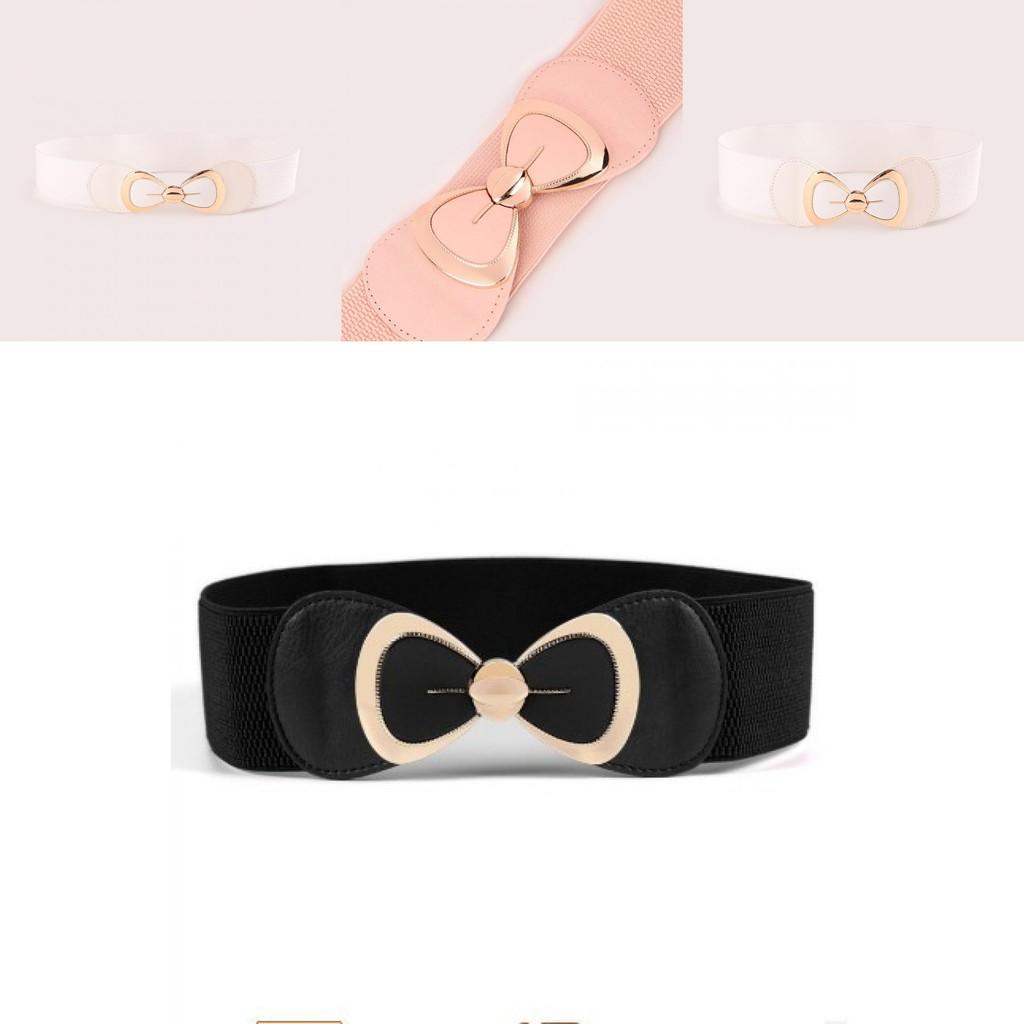 Womens Casual Dress Belt With Faux Leather Material And Hook Closure