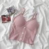 Woman Knitted Tank Top Women Strap Vest Sexy Female Knitting Crop Top