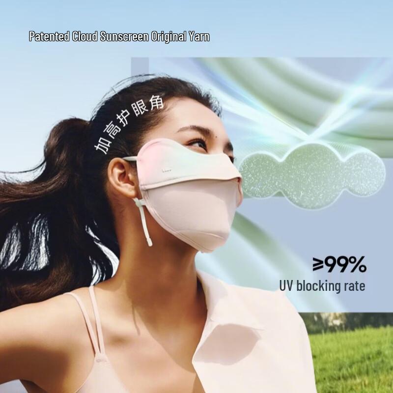Beneunder Women's Blush Effect UV Protection Sun Mask