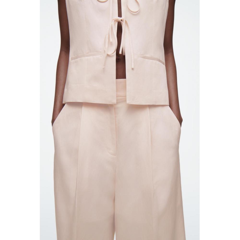 COS Japan Relaxed Linen Blend Wide Leg Pants