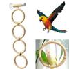 Linen Rope Hanging Bird Standing Perch Suction Cup Bird Claw Beak Grinding Bar Beak Grinding