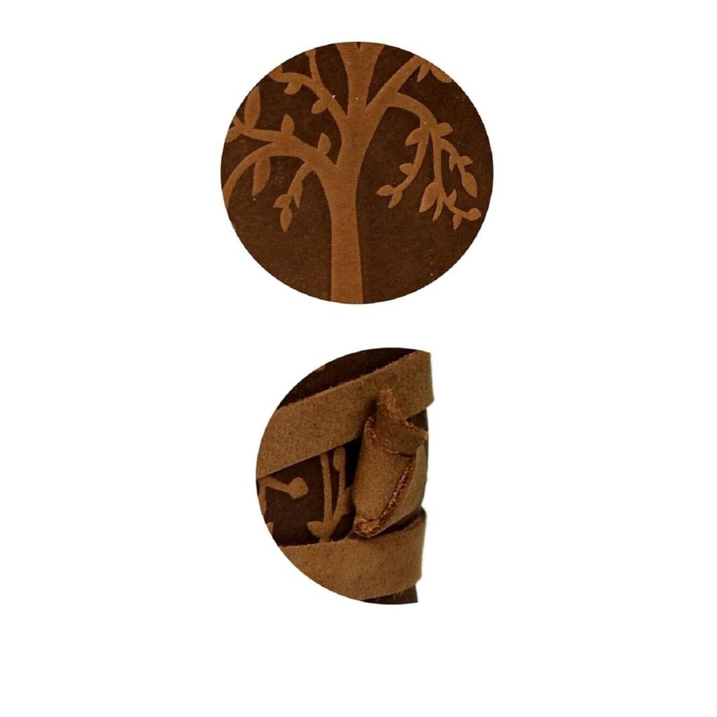 RSINC Tree Pattern Embossed Leather Diary of size 5 by 7 Inches in Brown Colour JL286093830617