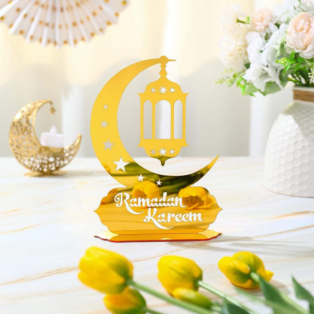 Ramadan Ornament Eid Mubarak Ornament 2024 Ramadan Decoration For Home Islamic Muslim Party Decor Ramadan Kareem AL Adha