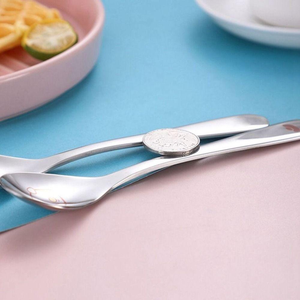 Eat and Feed Children's Spoon 304 Stainless Steel Cartoon Spoon Cute Tea Spoon