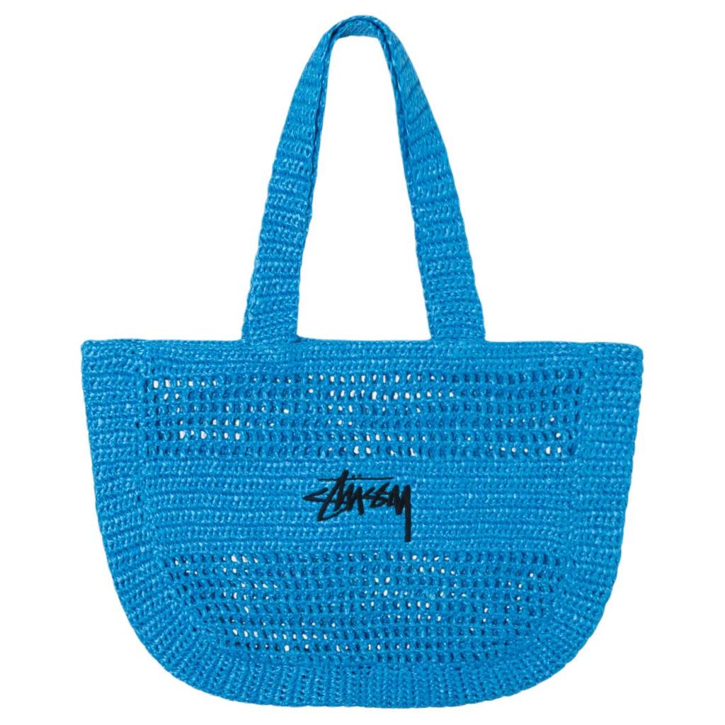 New Stussy Polypropylene Tote Bag, Shopping Bag, Shoulder Bag Unisex Blue 134263-BLUE-4