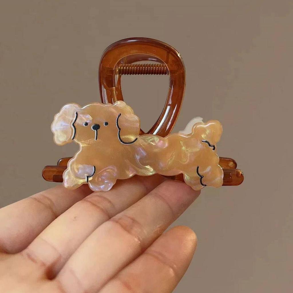 Cartoon Claw Clip for Women Kids Hair Claw Clip Dog/Cat Hair Grip Hair Styling Ponytail Holder for Daily Use Hair Decors