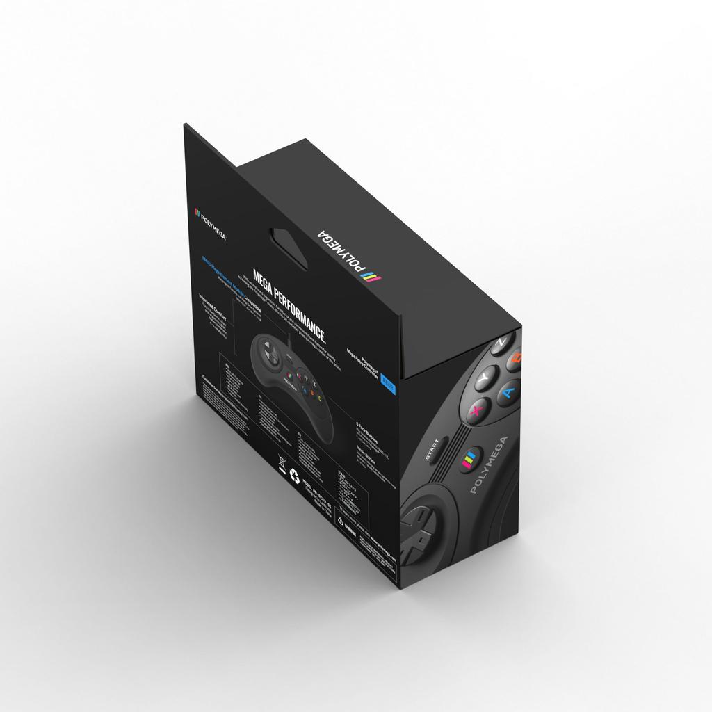 Polymega RC03 Mega-kompatibles Original-Port-kompatibles kabelgebundenes Game-Controller-Kabel Ausgestattet mit HOME-Taste Spezifikationen wie im Lieferumfang des EM03-Moduls enthalten